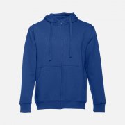 Толстовка мужская на молнии с капюшоном Amsterdam, ярко-синяя