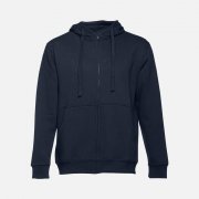 Толстовка мужская на молнии с капюшоном Amsterdam, темно-синяя