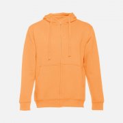Толстовка мужская на молнии с капюшоном Amsterdam, светло-оранжевая