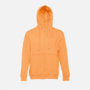Толстовка мужская на молнии с капюшоном Amsterdam, светло-оранжевая