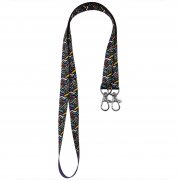 Ланъярд полноцветный Эл с двумя карабинами, 15 мм арт. 700503-15