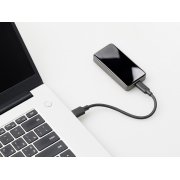 Внешний SSD диск с подсветкой гравировки «Слэш», 256 ГБ