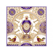 Платок «Пасхальное яйцо-часы Петушок»