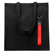 Сумка для покупок LUMISSA 325 г/м² с ремувкой, чёрный/красный арт. 25014.02.05