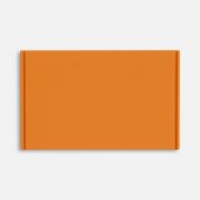 Лейбл из ПВХ Dzeta, XL, оранжевый