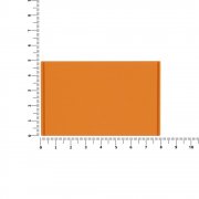 Лейбл из ПВХ Dzeta, XL, оранжевый