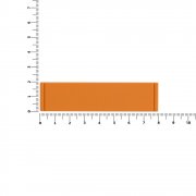 Лейбл из ПВХ Dzeta, S, оранжевый
