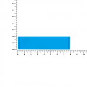 Лейбл из ПВХ Dzeta, S, голубой