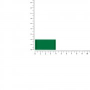 Лейбл из ПВХ Dzeta, XS, зеленый