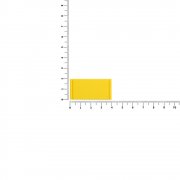 Лейбл из ПВХ Dzeta, XS, желтый