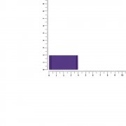 Лейбл из ПВХ Dzeta, XS, фиолетовый