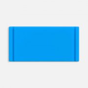 Лейбл из ПВХ Dzeta, XS, голубой