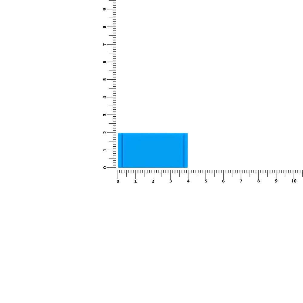 Лейбл из ПВХ Dzeta, XS, голубой арт. 13916.14 Лейбл из ПВХ Dzeta, XS, голубой арт. 13916.14