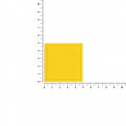 Лейбл из ПВХ Dzeta, L, желтый