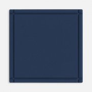 Лейбл из ПВХ Dzeta, L, темно-синий