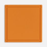 Лейбл из ПВХ Dzeta, L, оранжевый