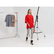 Футболка оверсайз унисекс Kosmos 2.0, красная (алая) арт. 14610.51