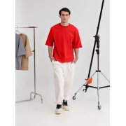 Футболка оверсайз унисекс Kosmos 2.0, красная (алая) арт. 14610.51