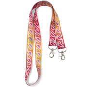 Ланъярд полноцветный Эл с двумя карабинами, 25 мм арт. 700503-25