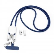 Кабель - ланьярд МультиЛинк 66 Вт, синий