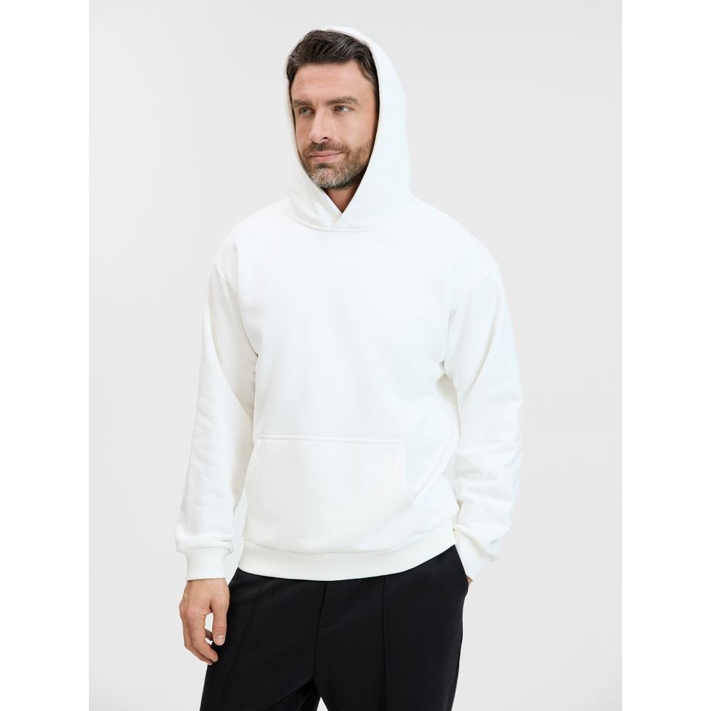 Худи унисекс оверсайз Songo, молочно-белое арт. 24101.60 Худи унисекс оверсайз Songo, молочно-белое арт. 24101.60