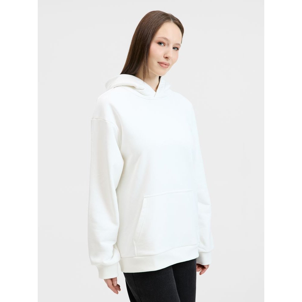 Худи унисекс оверсайз Songo, молочно-белое арт. 24101.60 Худи унисекс оверсайз Songo, молочно-белое арт. 24101.60