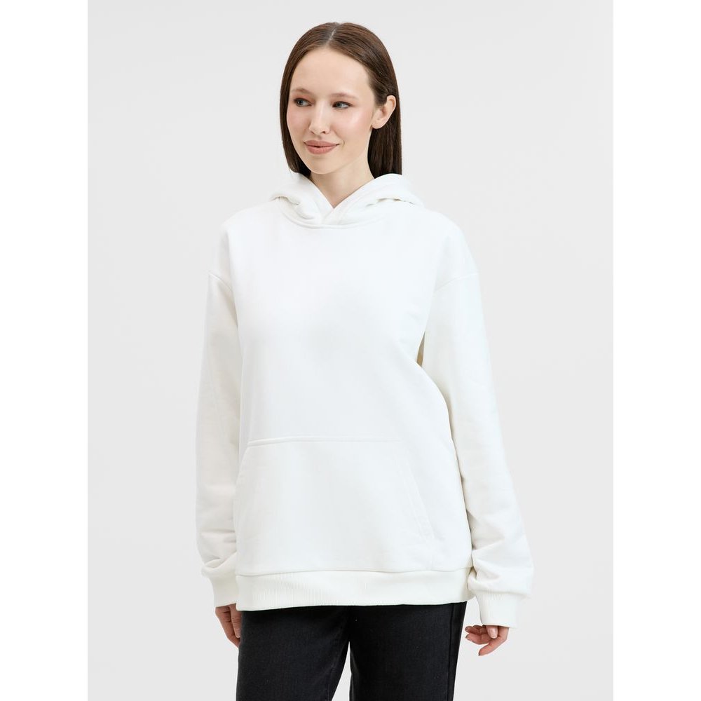 Худи унисекс оверсайз Songo, молочно-белое арт. 24101.60 Худи унисекс оверсайз Songo, молочно-белое арт. 24101.60