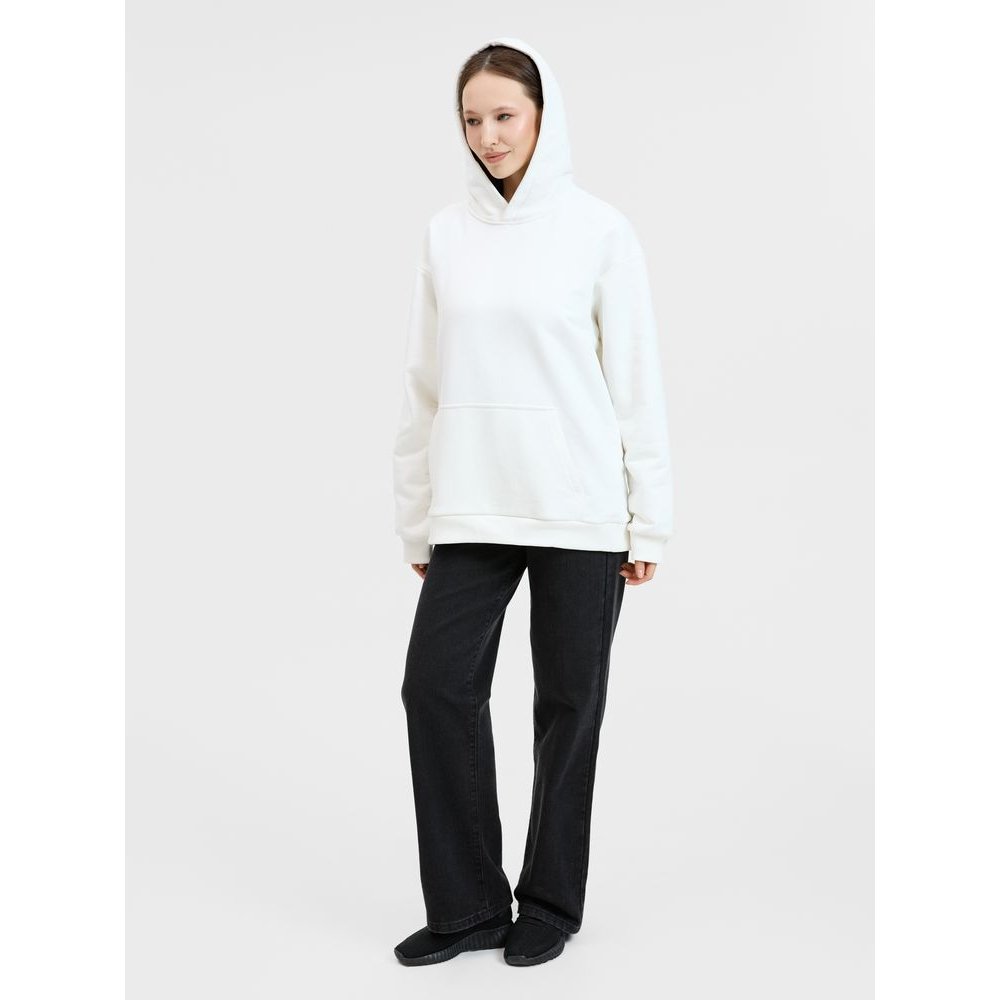 Худи унисекс оверсайз Songo, молочно-белое арт. 24101.60 Худи унисекс оверсайз Songo, молочно-белое арт. 24101.60