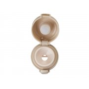 Вакуумная термокружка c кнопкой «Guard», soft-touch, 400 мл, тубус арт. 827549W