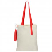 Сумка для покупок White GLOW 325 г/м² с ремувкой, красная/красная арт. 25006.05.05