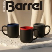 Кружка Barrel, софт-тач, чёрно-красная