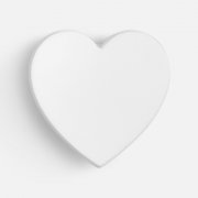 Джибитс из ПВХ «Сердце», белый арт. 19652.60