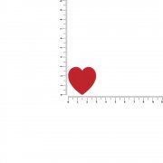 Джибитс из ПВХ «Сердце», красный арт. 19652.50