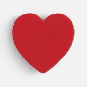 Джибитс из ПВХ «Сердце», красный арт. 19652.50