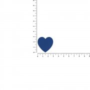 Джибитс из ПВХ «Сердце», синий арт. 19652.44