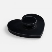 Джибитс из ПВХ «Сердце», черный арт. 19652.30