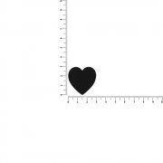 Джибитс из ПВХ «Сердце», черный арт. 19652.30