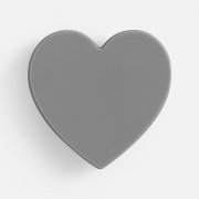 Джибитс из ПВХ «Сердце», серый арт. 19652.10