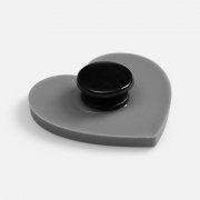 Джибитс из ПВХ «Сердце», серый арт. 19652.10