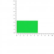 Лейбл из ПВХ Dzeta, M, зеленый неон арт. 18752.94