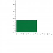 Лейбл из ПВХ Dzeta, M, зеленый арт. 18752.90