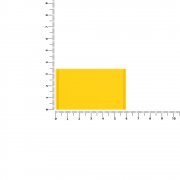 Лейбл из ПВХ Dzeta, M, желтый арт. 18752.80