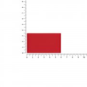 Лейбл из ПВХ Dzeta, M, красный арт. 18752.50