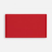 Лейбл из ПВХ Dzeta, M, красный арт. 18752.50