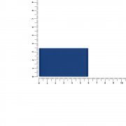 Лейбл из ПВХ Dzeta, M, синий арт. 18752.44