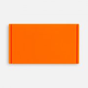 Лейбл из ПВХ Dzeta, M, оранжевый неон арт. 18752.22