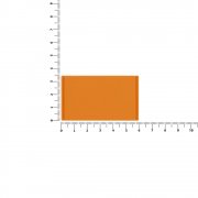 Лейбл из ПВХ Dzeta, M, оранжевый арт. 18752.20