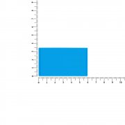 Лейбл из ПВХ Dzeta, M, голубой арт. 18752.14