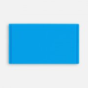 Лейбл из ПВХ Dzeta, M, голубой арт. 18752.14