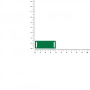 Лейбл из ПВХ Kova, зеленый арт. 18756.90